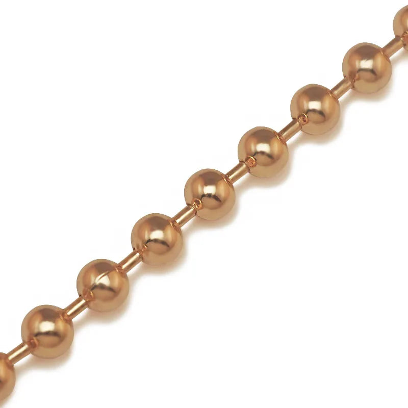 MGFam (20cm x 6mm) NEW ARRIVAL Smooth Beads Bracelet Jewelry Fashion Gold Color 18 K Lead and Nickel Free