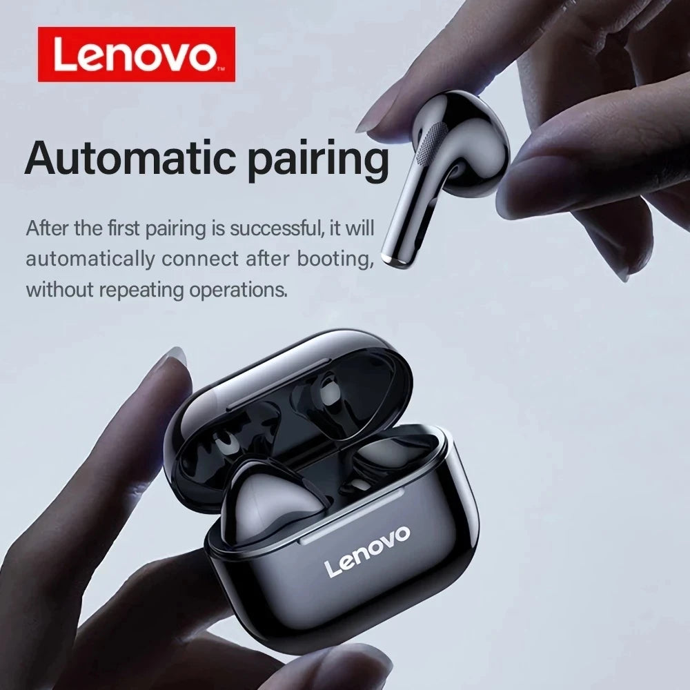Auriculares inalámbricos originales Lenovo LP40 TWS con Bluetooth, control táctil, deportivos, estéreo, para teléfono Android. 