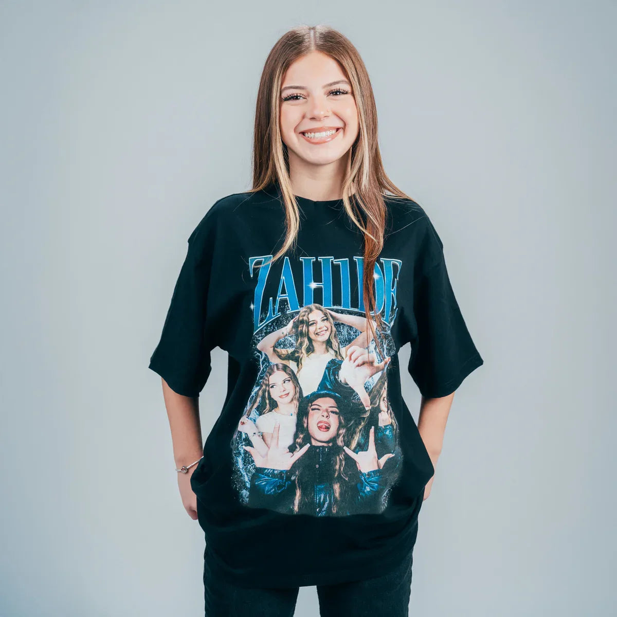Camisetas de manga corta Zahide 100 % algodón para mujer, camisetas de merchandising para hombre y mujer, camisetas de moda con cuello redondo, camisetas unisex Y2k SummerTops 