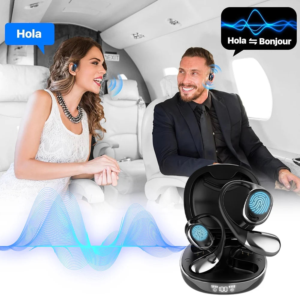 3-in-1 Language Translation Device 144 Languages & Accents Real-Time Two-Way Translation Earphones HD Sound for Travel Business