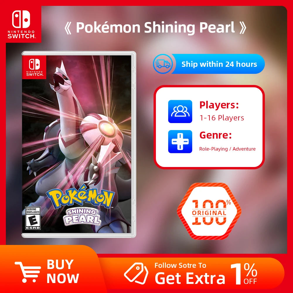 Pokemon Shining Pearl - Nintendo Switch Game Deals 100% Official Original Physical Game Card Adventure Genre for Switch OLED