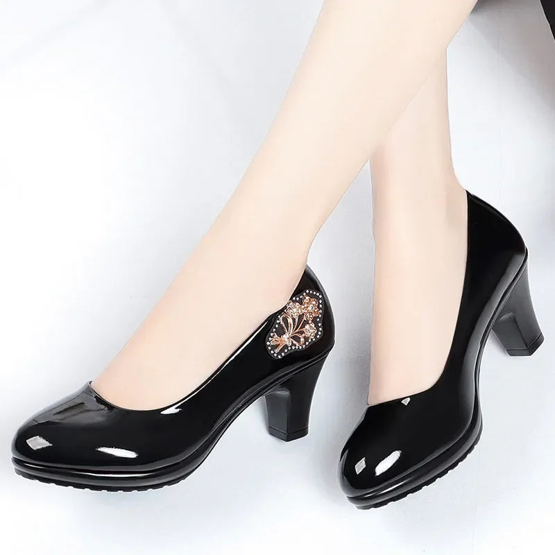 Marlisasa - Zapatos de tacón de cuña para mujer, bonitos y elegantes, informales, con punta abierta, cómodos, para fiesta de primavera y verano, para club nocturno, F5835 