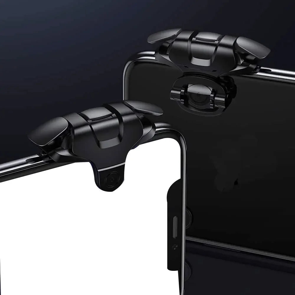 STONEGO - 1 par de disparadores para juegos de teléfono móvil para PUBG, apuntar, disparar, L1, R1, botón ABS para mando universal. 