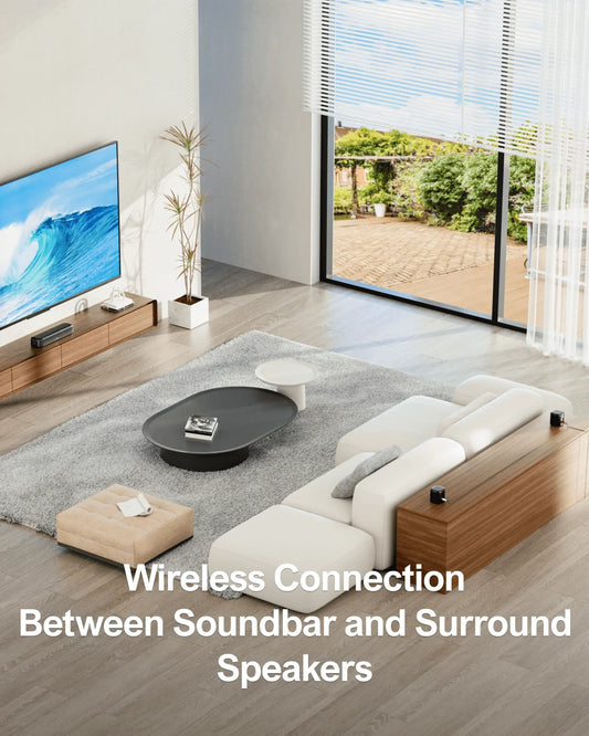 Barra de sonido envolvente virtual ULTIMEA Aura A30 de 5.1 canales para TV, sistema de sonido de cine en casa con altavoces y control mediante aplicación 