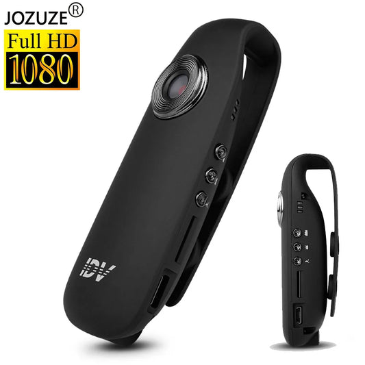 JOZUZE 1080P DVR deportivo HD Mini cámara grabadora de video digital portátil BodyCam videocámara policial cámara de detección de movimiento para ciclismo 