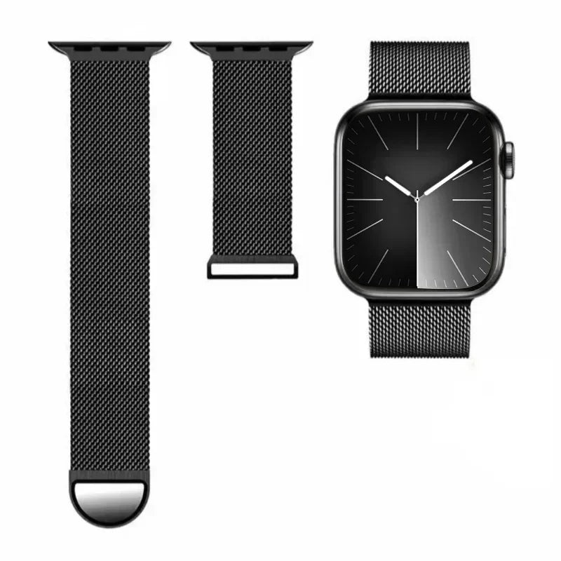 Correa Milanesa Para Apple Watch Band Ultra 2 49mm 44mm 40mm 45mm 41mm 38mm 44mm Pulsera Para iWatch Series 9 3 6 5 SE 7 8 Correa 