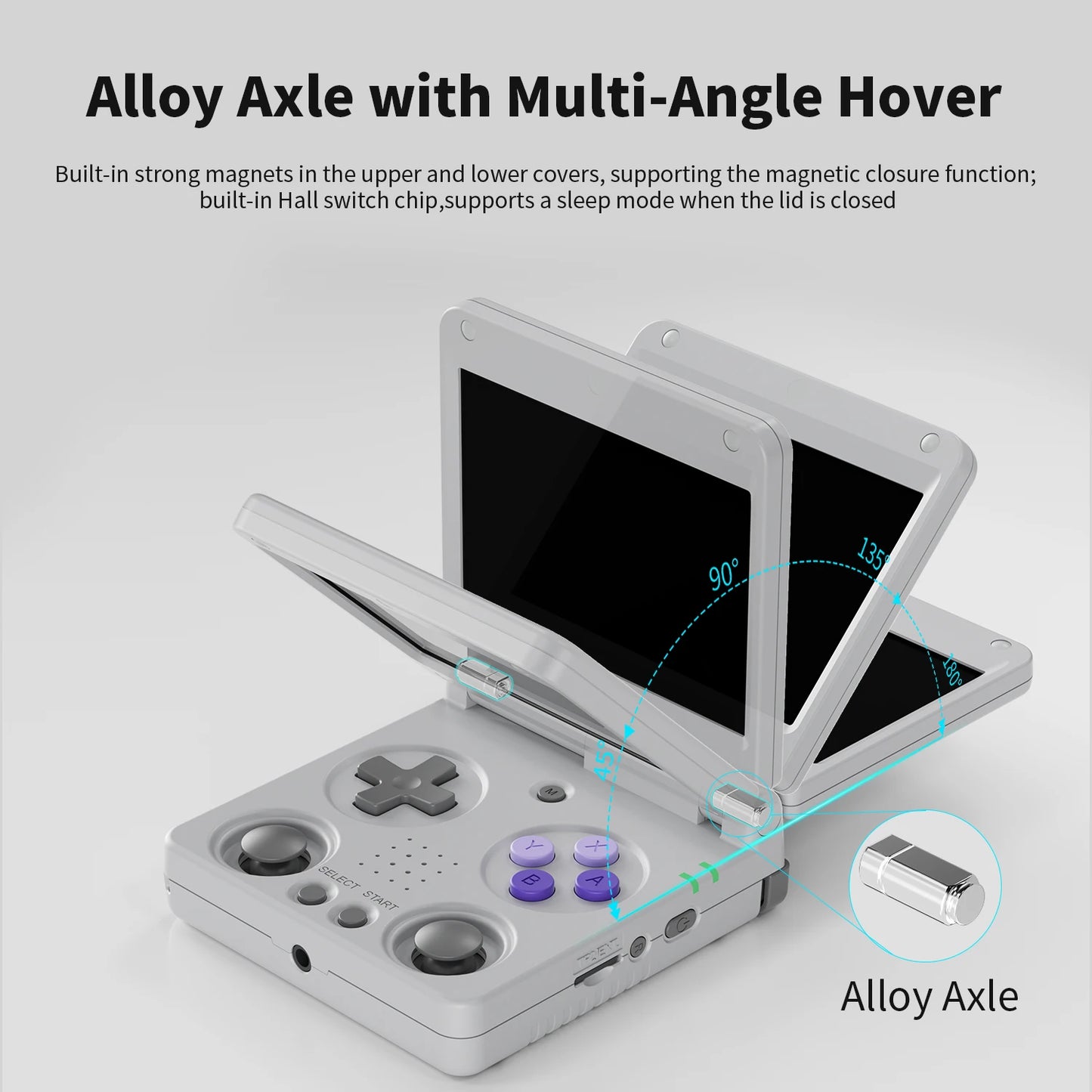 ANBERNIC RG34XXSP Flip Handheld Game Console 3.4'' IPS Screen Linux 64-bit 64G 5000+ Games Support WIFI HDMI TV Output Streaming