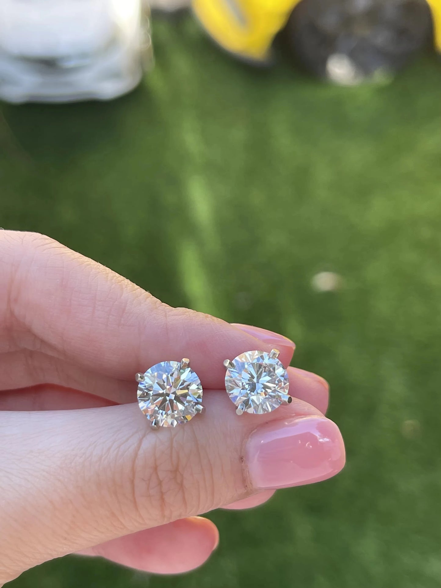 Premium 0.5ct-2ct Moissanite Earring For Women Classic Original 925 Sterling Silver Jewelry Moissanite Diamond Stud Earring