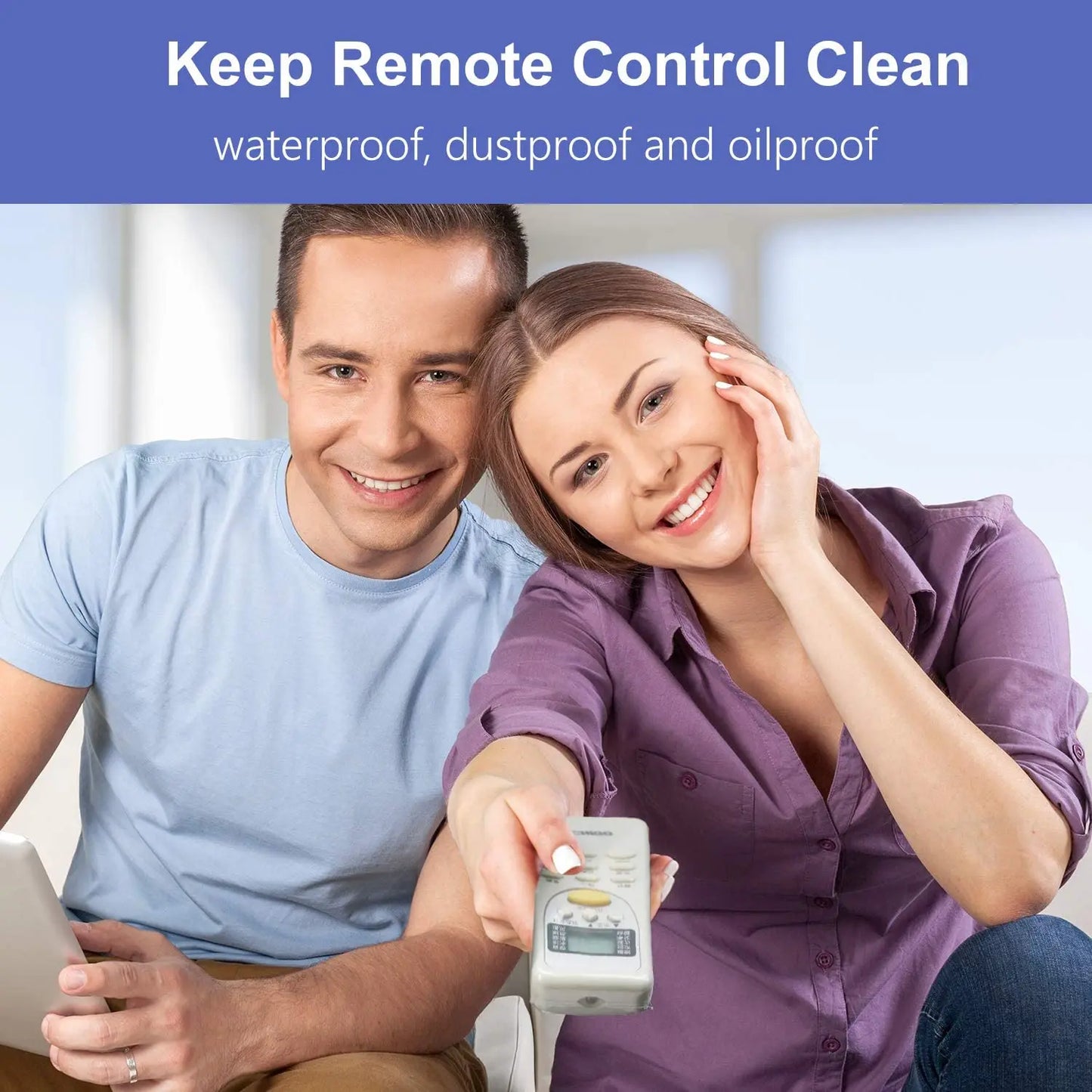5/10/20 piezas de película retráctil transparente, funda protectora antipolvo para control remoto de TV, aire acondicionado, plástico retráctil 