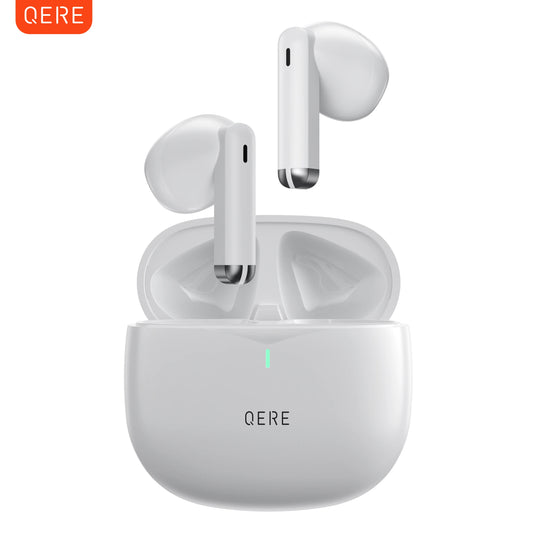 Auriculares inalámbricos Bluetooth QERE E28, nuevos TWS 5.3, micrófono HD, auriculares HIFI, controlador de 13 mm, baja latencia de 60 ms, 4 micrófonos + llamada ENC 