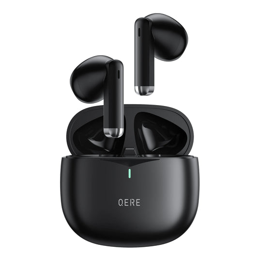 Auriculares inalámbricos Bluetooth QERE E28, nuevos TWS 5.3, micrófono HD, auriculares HIFI, controlador de 13 mm, baja latencia de 60 ms, 4 micrófonos + llamada ENC 
