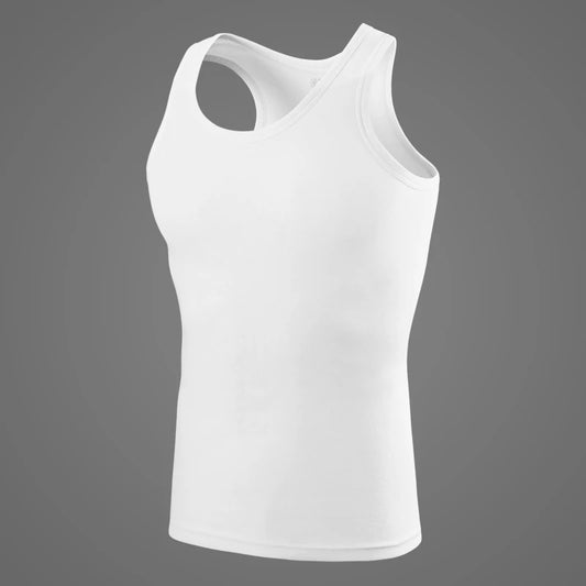 Chaleco de algodón puro para hombre, chaqueta de entrenamiento físico, camiseta ajustada sin mangas de color sólido para las cuatro estaciones, ropa informal para adolescentes, broma, 3/1 piezas