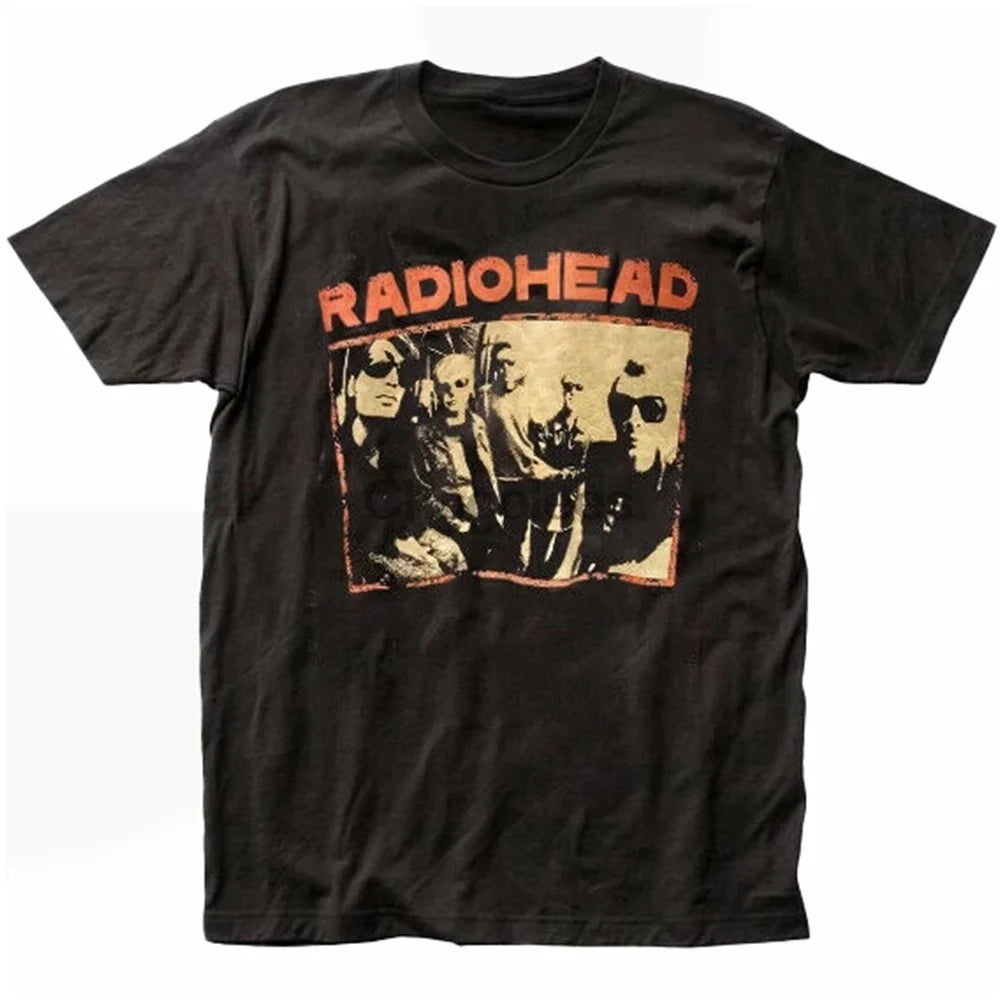 Camiseta vintage de Radiohead para hombre, camiseta de moda de algodón, camiseta de manga corta para niño, camiseta de banda de rock, ropa para hombre 