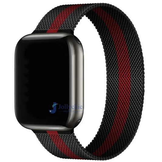 Correa Milanesa Para Apple Watch Band Ultra 2 49mm 44mm 40mm 45mm 41mm 38mm 44mm Pulsera Para iWatch Series 9 3 6 5 SE 7 8 Correa 