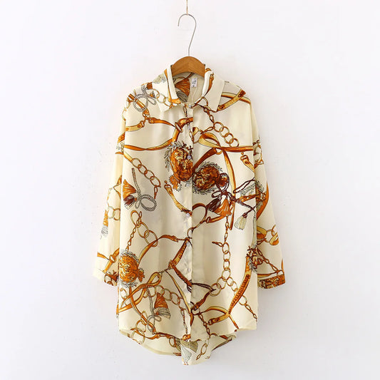 2025 Fashion Women Shirts Vintage Button Tees Blouse Sexy Big Large Top Loose Casual Tops Cardigan