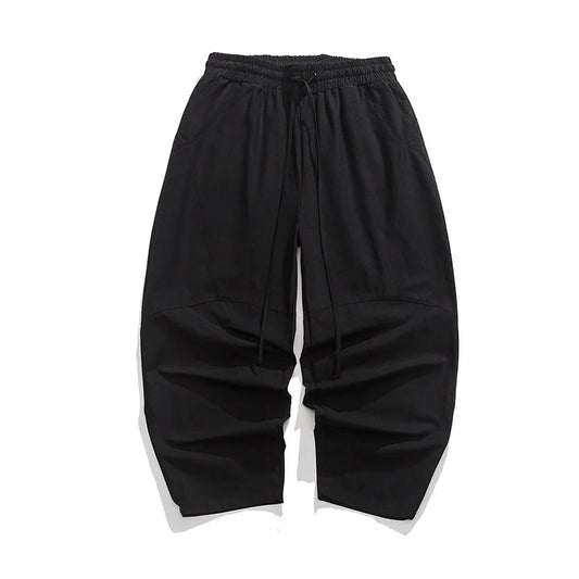 Pantalones bombachos holgados de lino chino para hombre, de primavera, de gran tamaño, de alta calidad, informales, de marca 