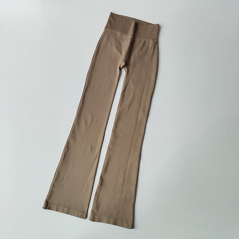 Leggings de compresión de cintura alta sin costuras, elásticos, sin costuras, para yoga, fitness y levantamiento de pesas. 