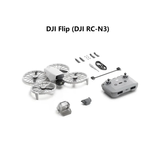 Dron DJI Flip con cámara (RC-N3) 4K ligero, estabilizador de 3 ejes, transmisión de video de 13 km, despegue con la palma de la mano, retorno automático 