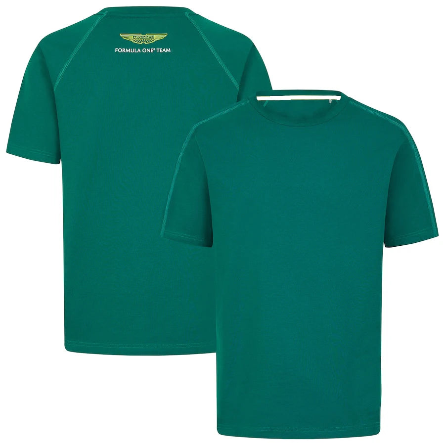 Camiseta transpirable de verano para hombre, de Fórmula 1, para deportes al aire libre, informal, de manga corta, color verde, 2024 