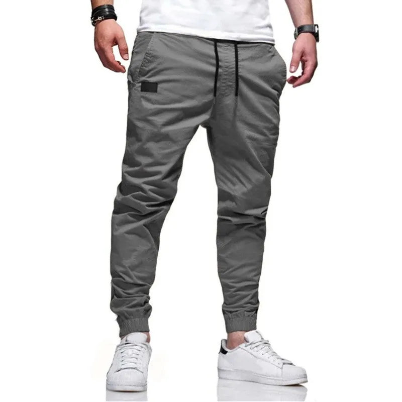 Pantalones deportivos casuales para hombre, pantalones deportivos tipo harén, cargo, con múltiples bolsillos, novedad de 2025 