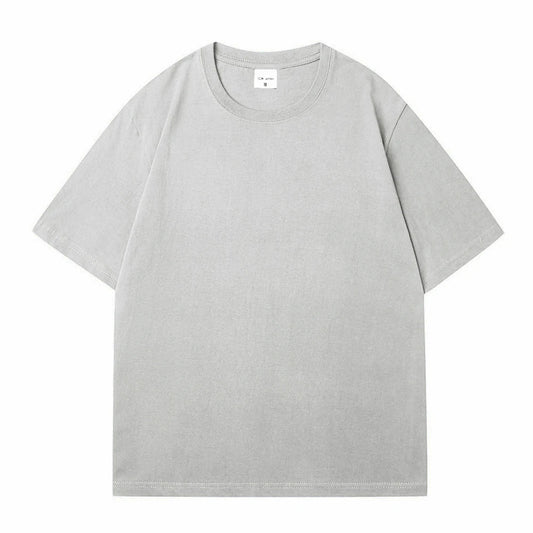 Camiseta de algodón de manga corta de verano para hombre, camiseta de color liso, camisetas transpirables, ropa deportiva de manga corta para mujer 