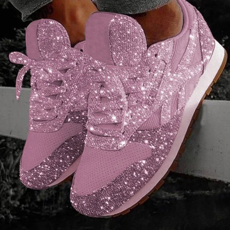 Zapatillas planas vulcanizadas informales para mujer, zapatos de plataforma con cordones de malla, de talla grande, a la moda, para exteriores, 2024 