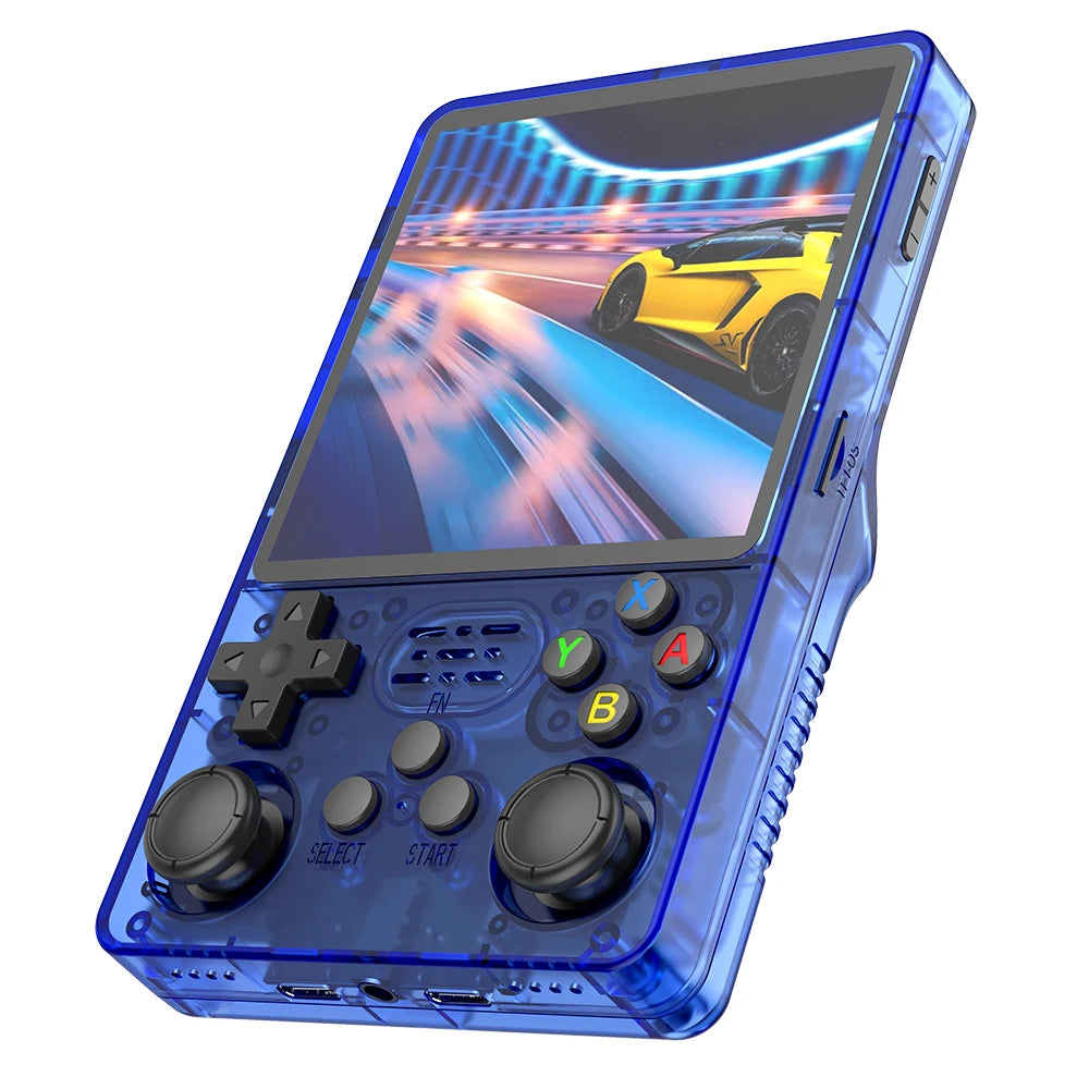 Consola de juegos portátil retro R36S R36Plus, sistema Linux de 64 bits, pantalla IPS de 4", reproductor de vídeo portátil de bolsillo RK3326 para N64 y PS1 