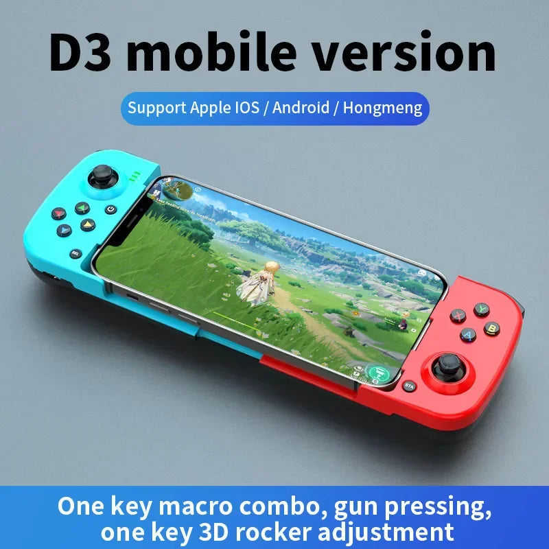 Mando inalámbrico Bluetooth 5.0 extensible para móvil, Android, iOS, PS4, Switch y PC. 
