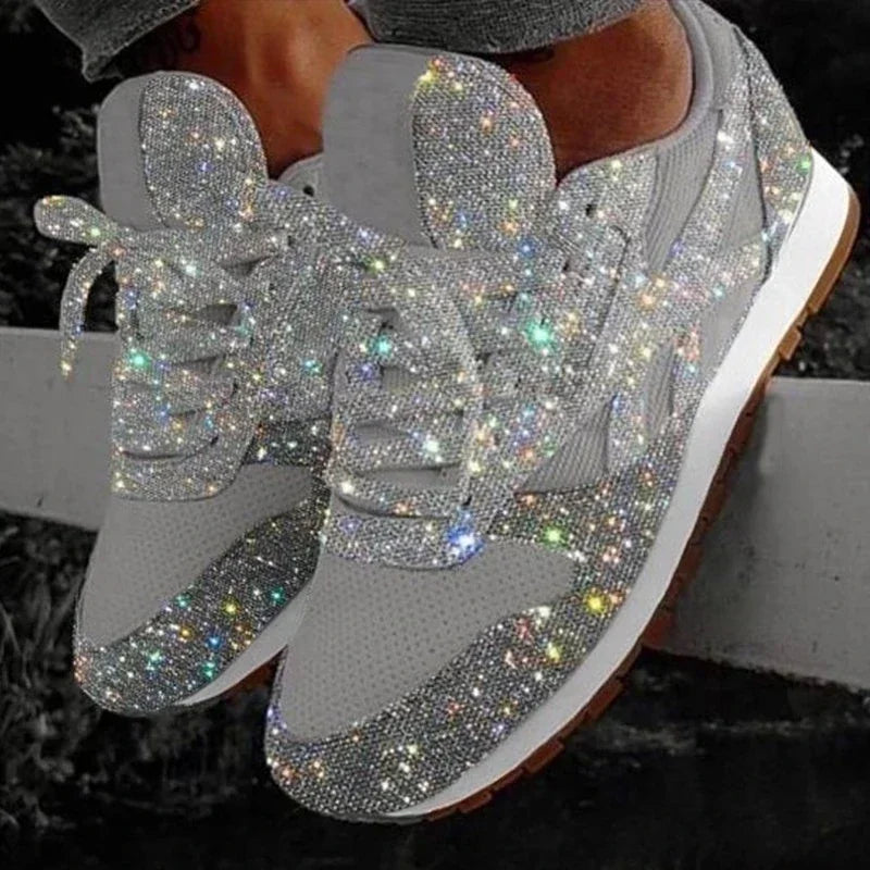 Zapatillas planas vulcanizadas informales para mujer, zapatos de plataforma con cordones de malla, de talla grande, a la moda, para exteriores, 2024 