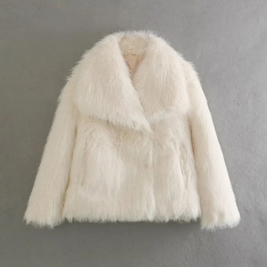 Chaquetas TWOTWINSTYLE de temperamento sólido para mujer, solapa, manga larga, botones de retazos, abrigos de diseñador, ropa de estilo de moda femenina 