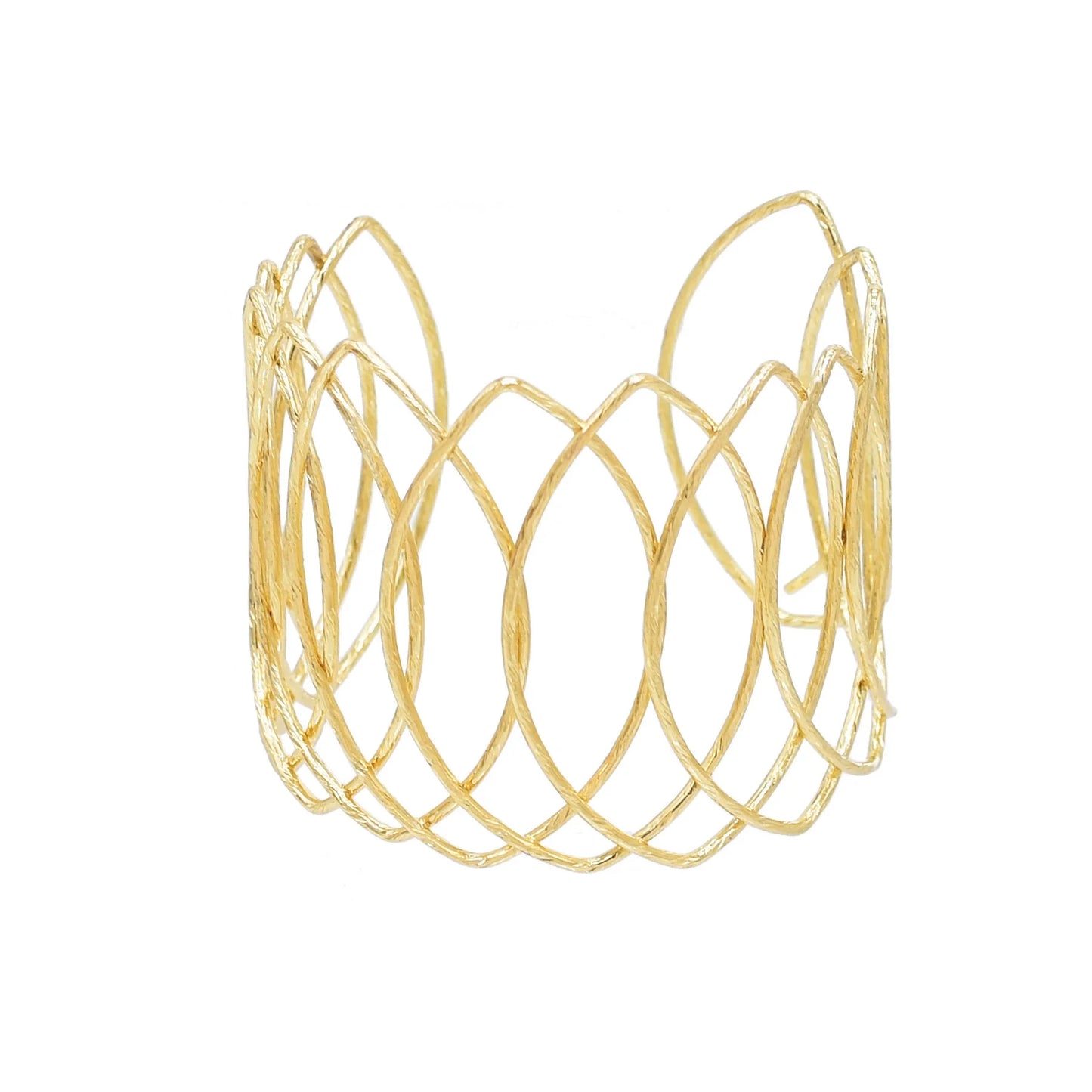 Gold Color Simple Line Butterfly Flower Open Bangles For Women Swirl Charm Armlet Greek Goddess Upper Arm Cuff Bracelet Jewelry