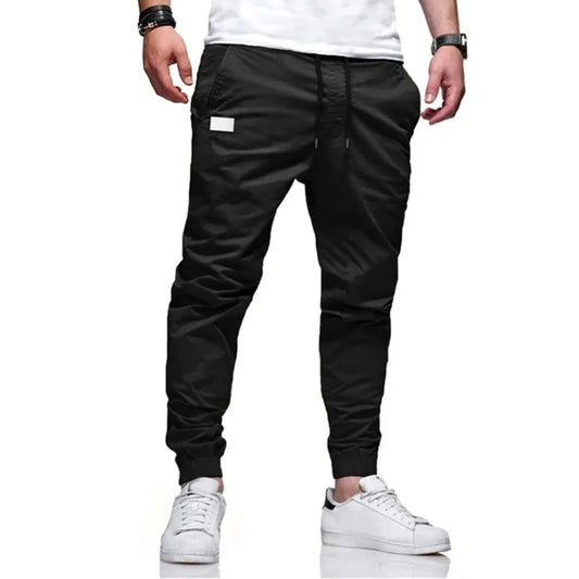 Pantalones deportivos casuales para hombre, pantalones deportivos tipo harén, cargo, con múltiples bolsillos, novedad de 2025 