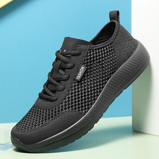 Zapatillas deportivas suaves para hombre, transpirables, de malla, cómodas y ligeras, de alta calidad para exteriores. 