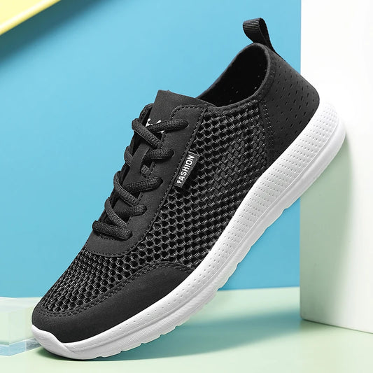 Zapatillas deportivas suaves para hombre, transpirables, de malla, cómodas y ligeras, de alta calidad para exteriores. 