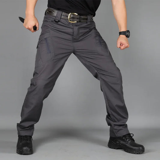 Pantalones tácticos militares de verano para hombre, informales, resistentes al desgaste, con múltiples bolsillos, de secado rápido, para senderismo y trabajo al aire libre. 