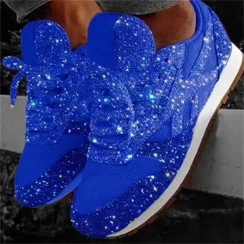 Zapatillas planas vulcanizadas informales para mujer, zapatos de plataforma con cordones de malla, de talla grande, a la moda, para exteriores, 2024 